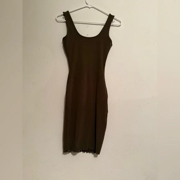 Chic Brown Sleeveless Mini Dress - Picture 3 of 4
